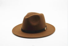 Load image into Gallery viewer, Women&#39;s Black Fedora Hat