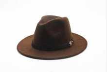 Load image into Gallery viewer, Women&#39;s Black Fedora Hat
